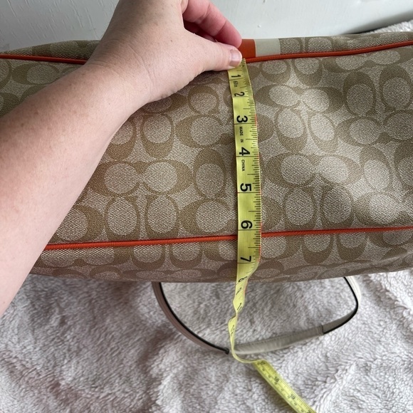 Coach signature stripe large carryall tote - Picture 7 of 16